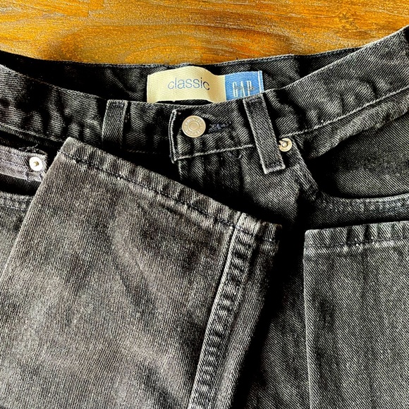 GAP Black Jeans Sz 6 Regular - Picture 2 of 7